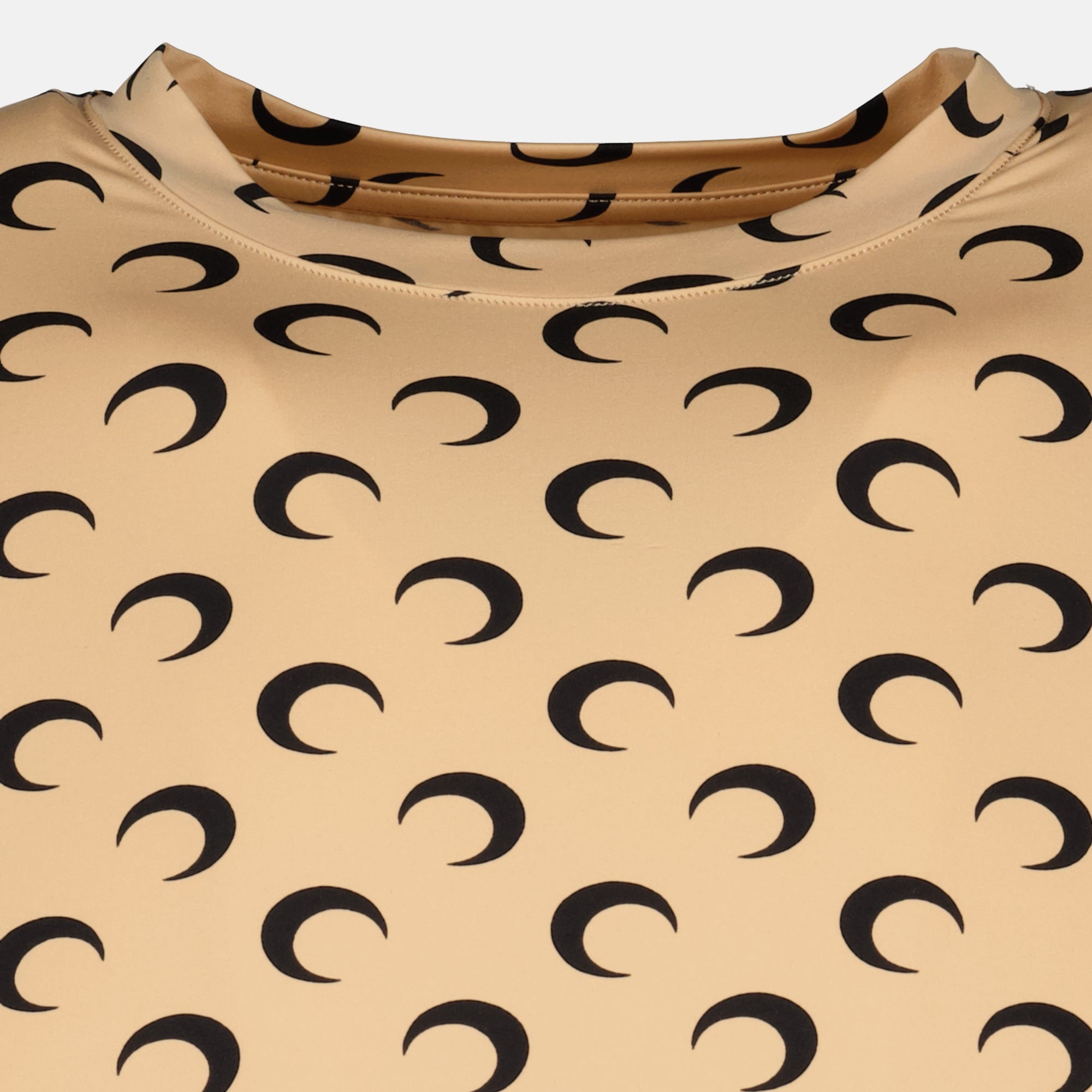 Image de l'article Haut Jersey Moon beige de la marque Marine Serre pour Unisex - Saison Automne-Hiver 2025 - Vue détaillée_2