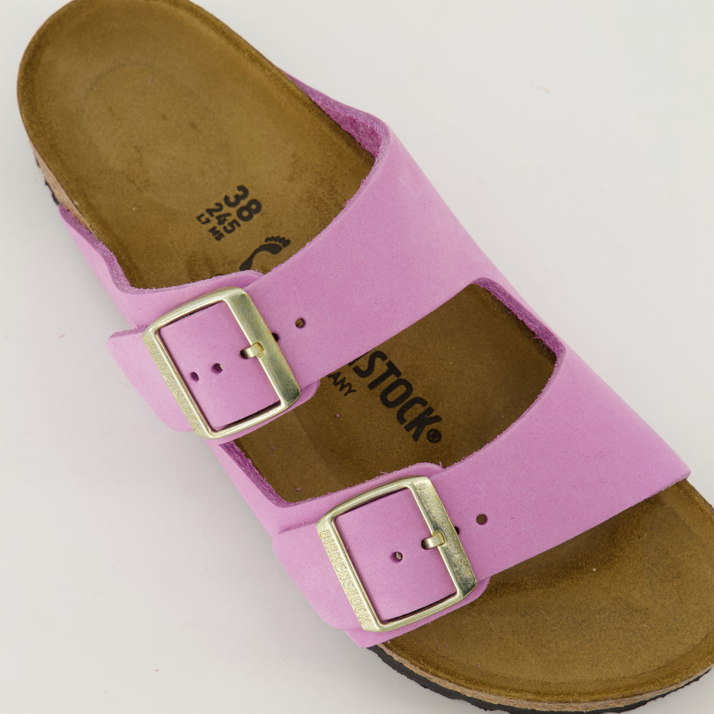 오픈 슈즈 Sandales Arizona Birkenstock 보라 Femme