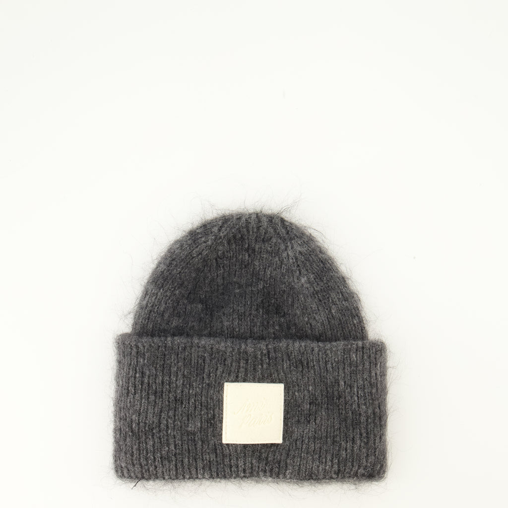 Chapeaux, casquettes et bonnets Grau Mohair Beanie Ami PARIS Gris Unisexe