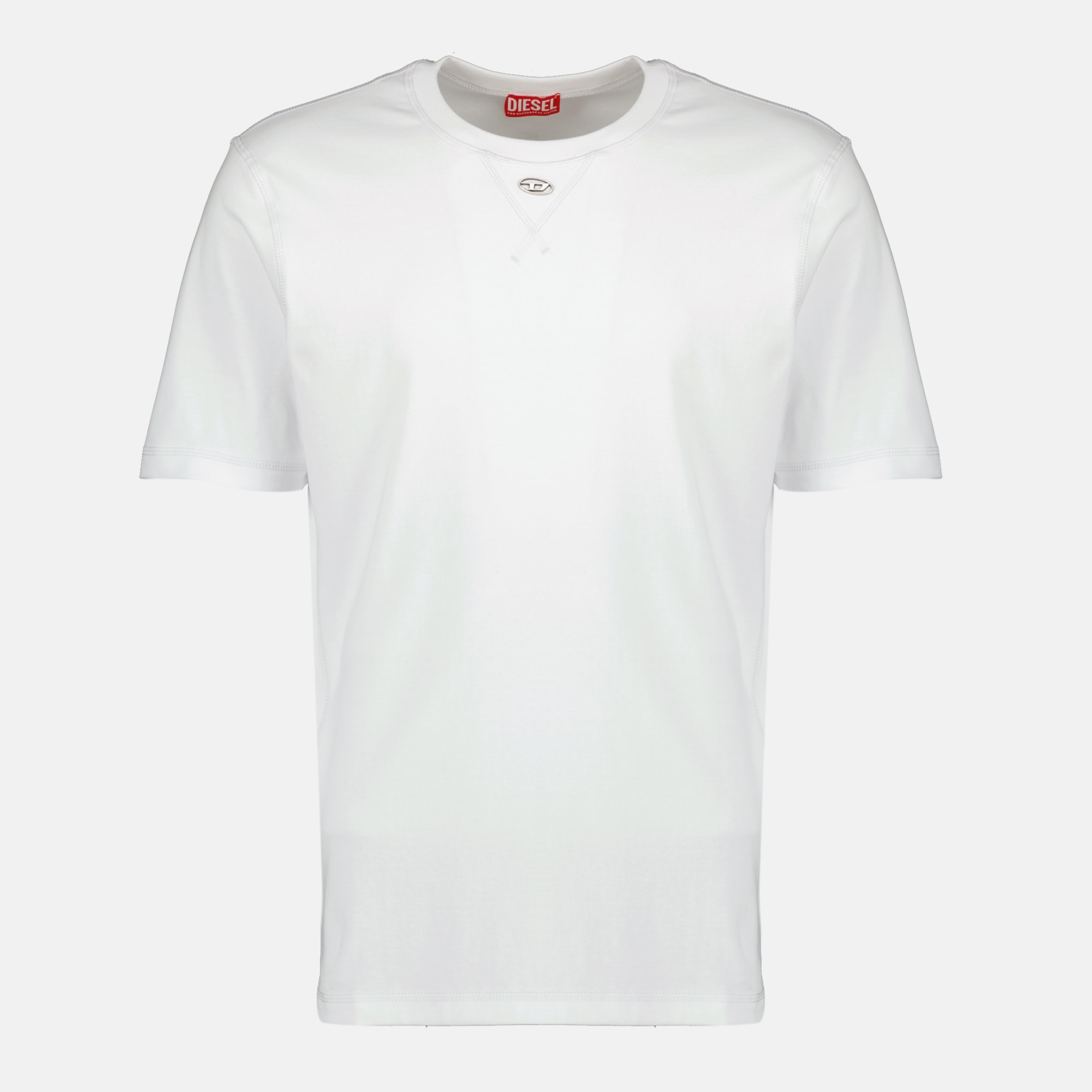 T-shirts Weißes T-Madjust-TR T-Shirt Diesel Blanc Homme