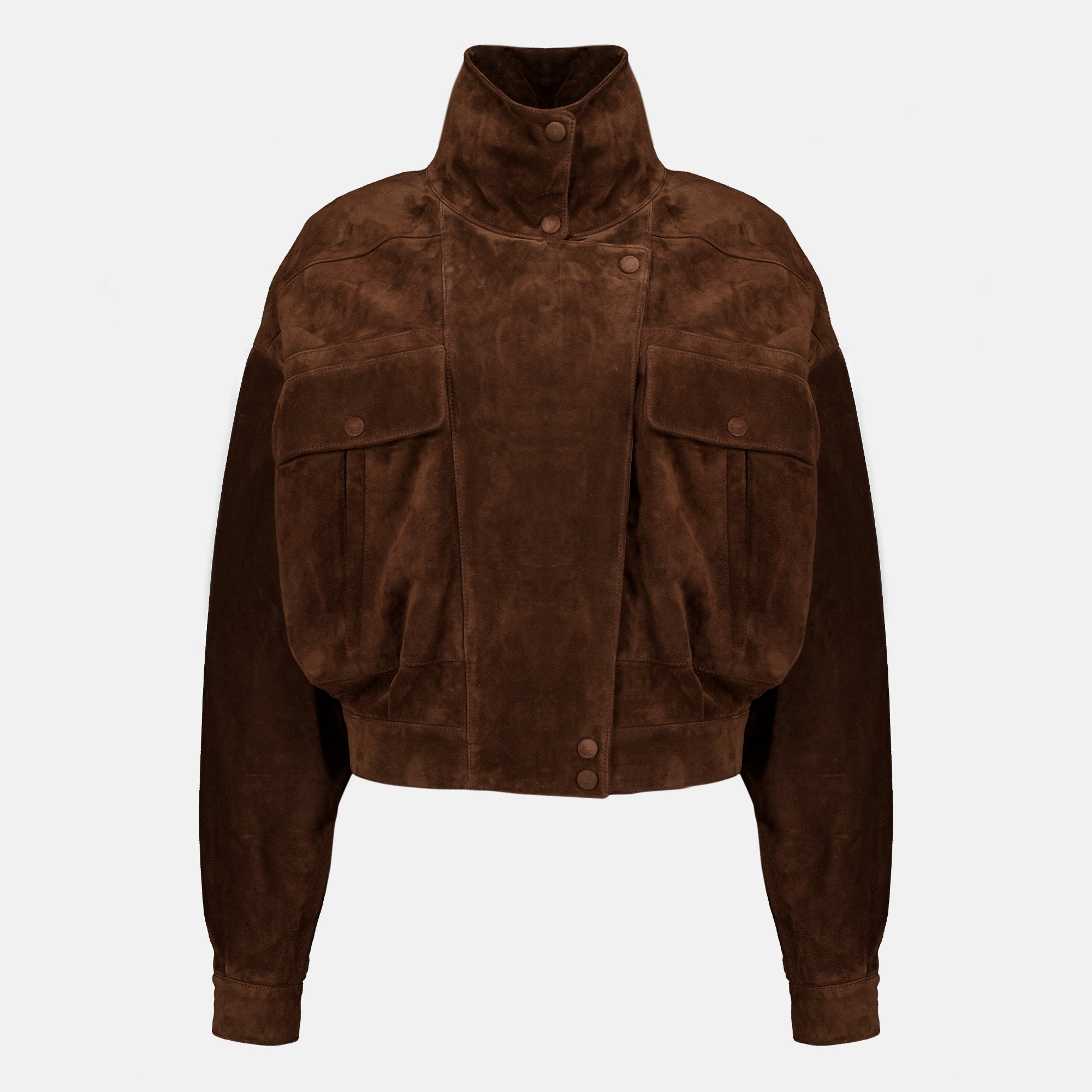 Manteaux ヴィンテージブラウンスエードジャケット Saint Laurent Marron Femme
