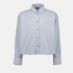 Chemises Chemise courte oversize Ami PARIS Gris Unisexe