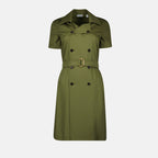 Robes Robe trench verte Burberry Kaki Femme