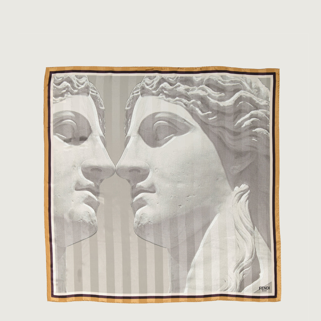 Bufandas y guantes Foulard Fendi Fendi Gris Femme