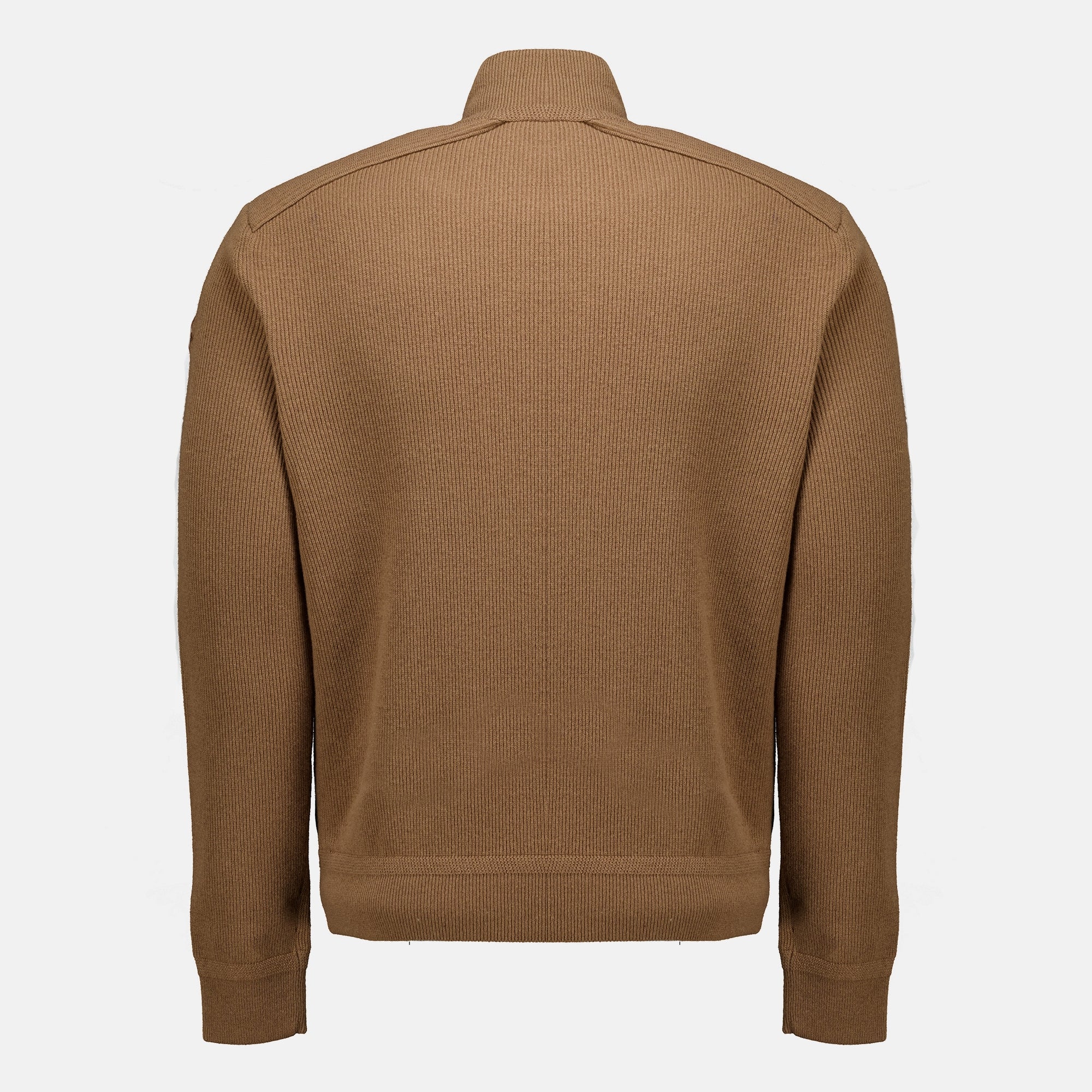 Vestes Cárdigan de Cierre Tipo Zip Acolchado en Marrón Moncler Marron Homme