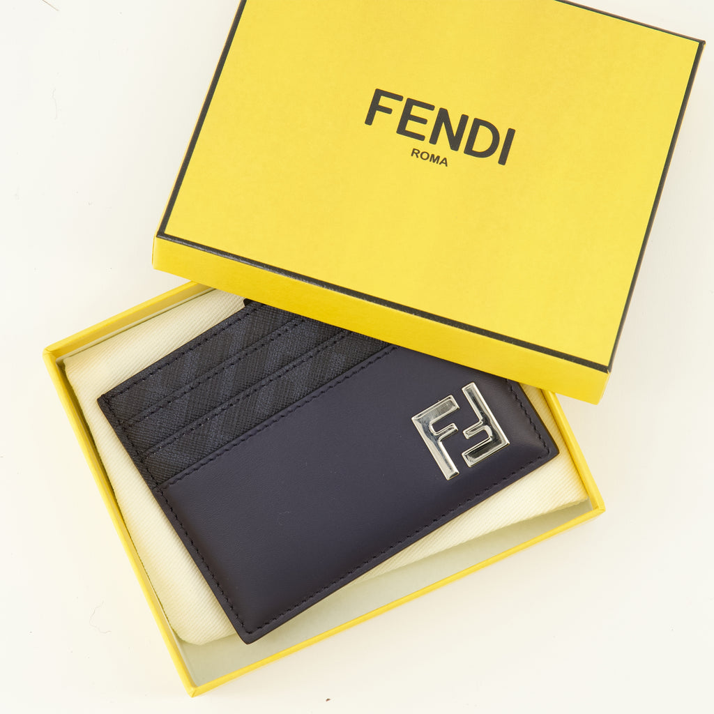 Image de l'article Porte-cartes FFSquared bleu marine de la marque Fendi pour Homme - Saison Printemps-Été 2026 - Vue détaillée_3
