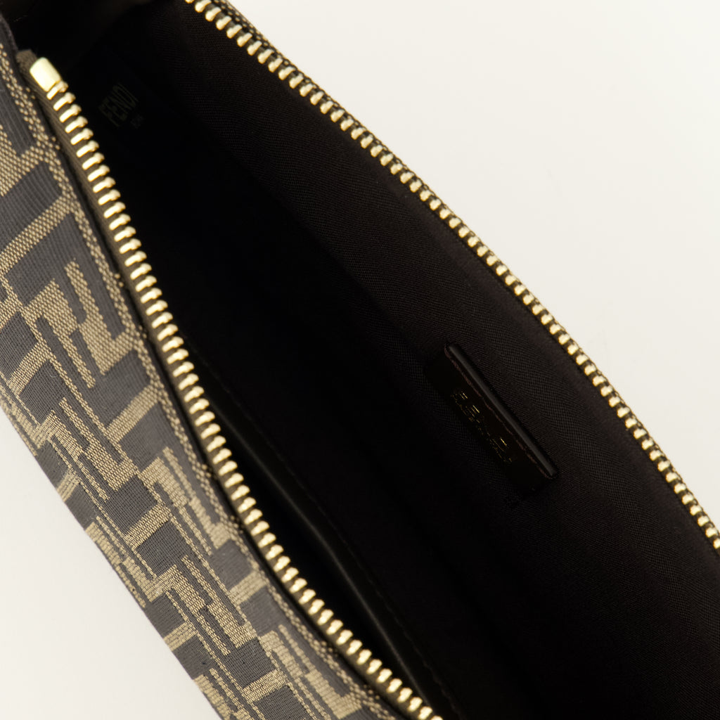 Pochettes Kleine Zip Top Tasche Fendi Marron Femme