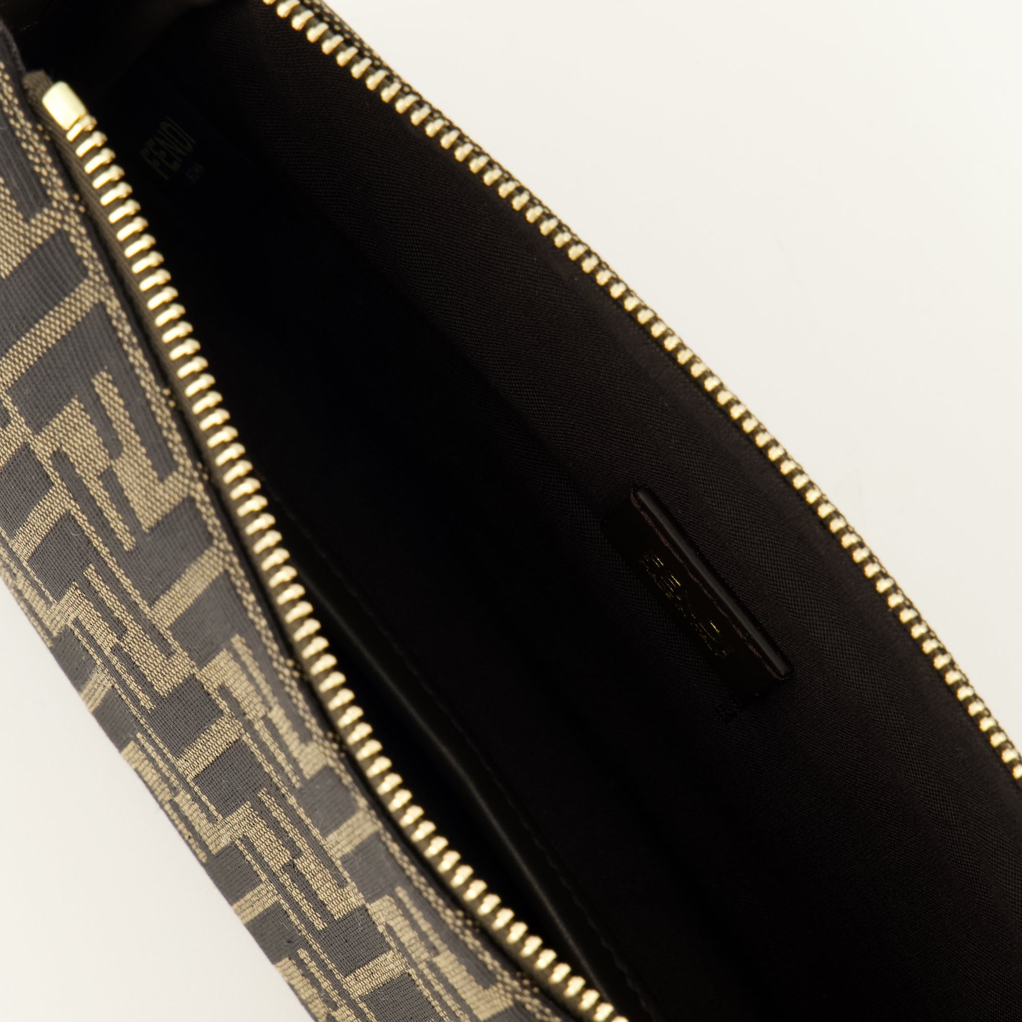 Pochettes Kleine Zip Top Tasche Fendi Marron Femme