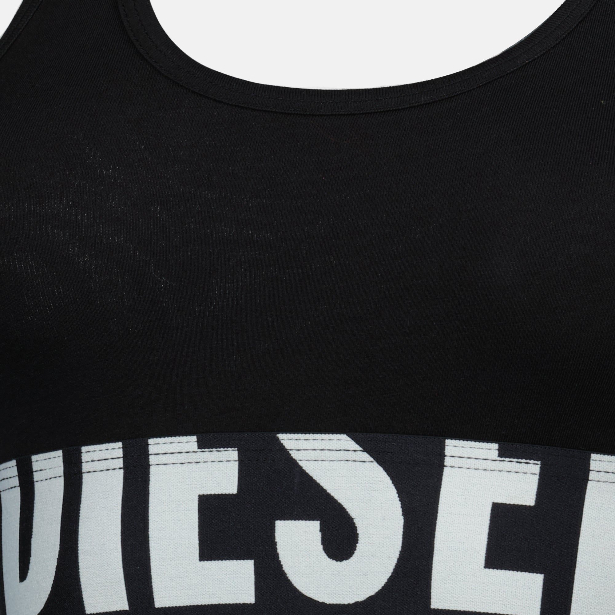 Image de l'article Brassière UFSB-Cotton-Race noire de la marque Diesel pour Femme - Saison Printemps-Été 2026 - Vue détaillée_1