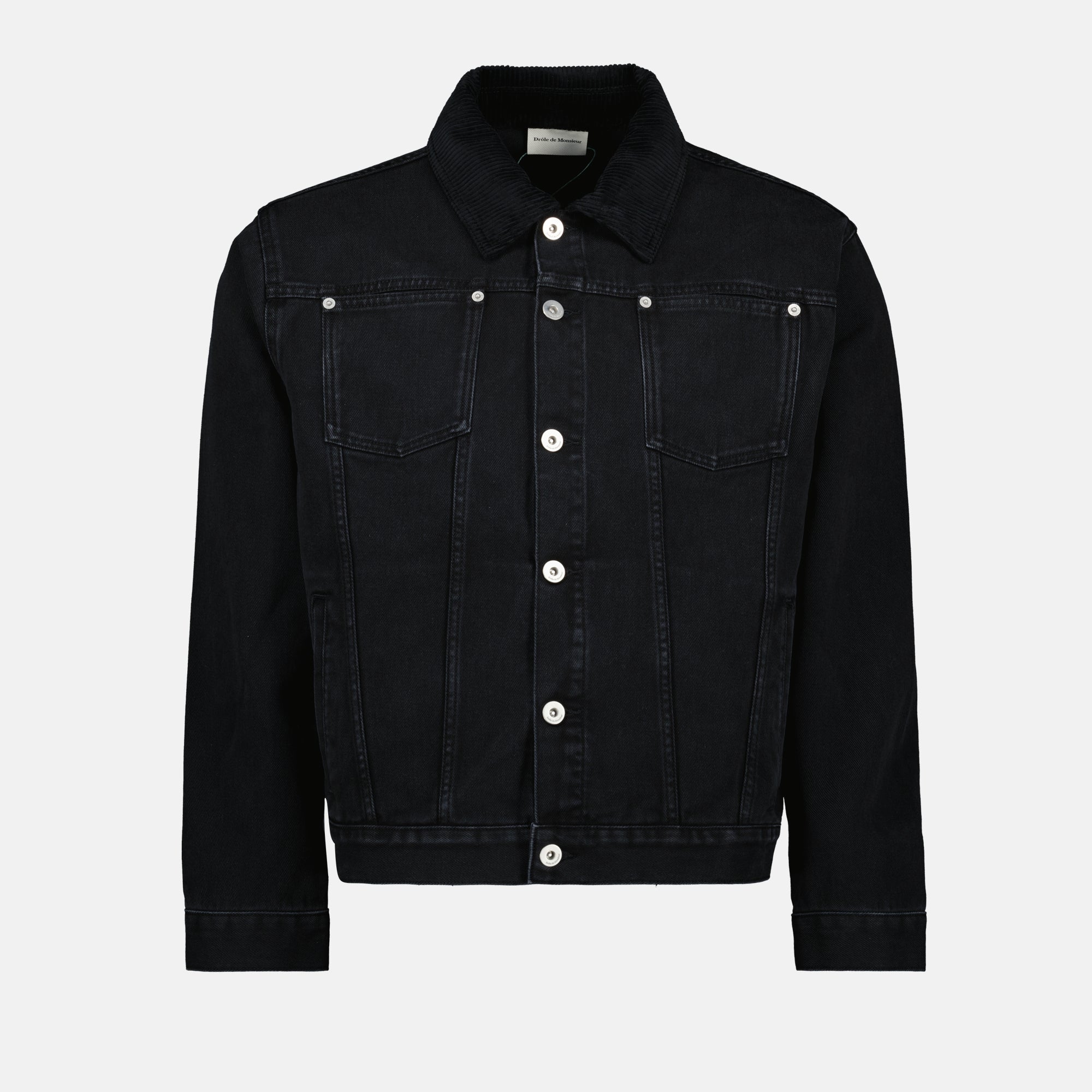 Jacken Jeanjacke Drole De Monsieur Schwarz Homme