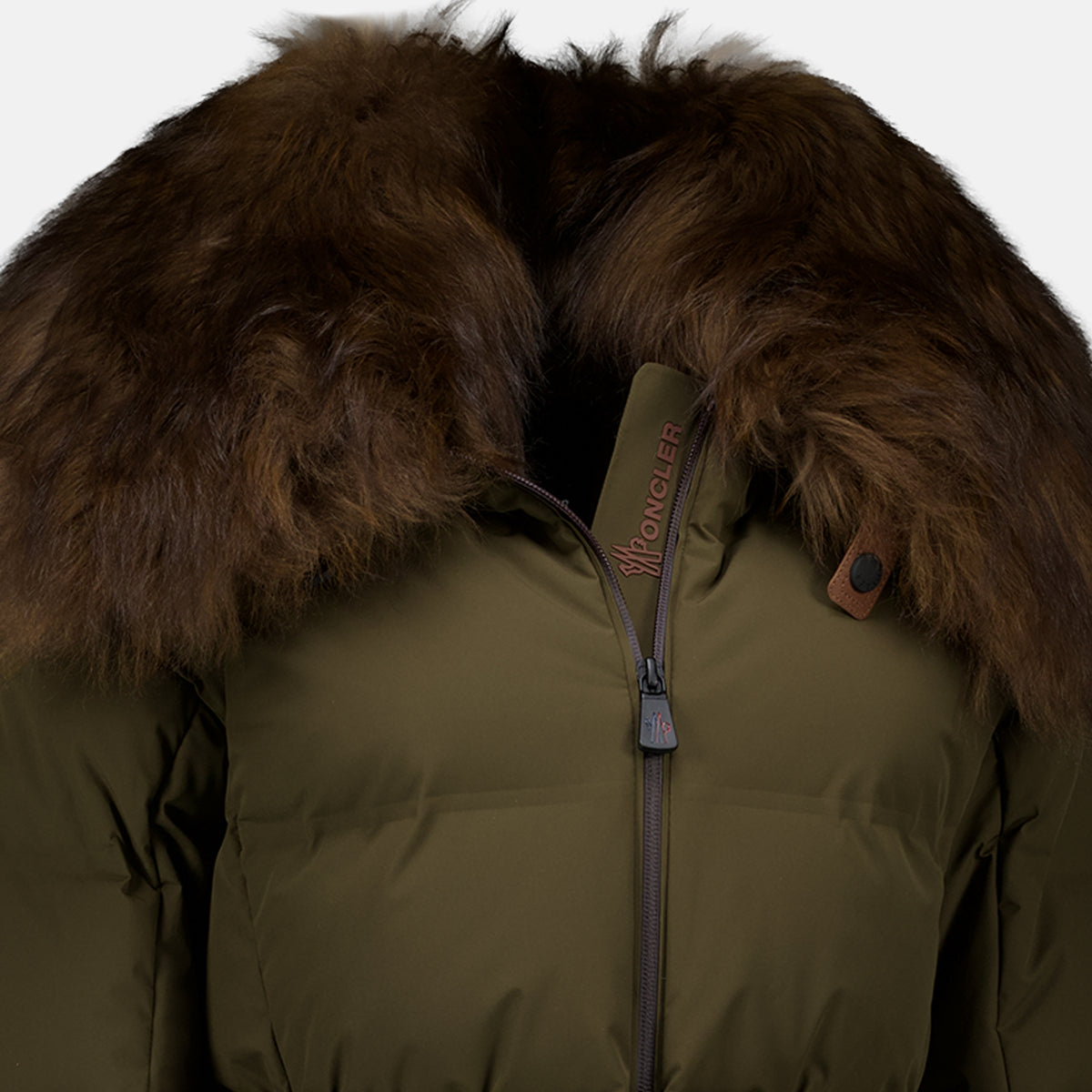 Manteaux 시오울 카키 스키 재킷 Moncler Grenoble Kaki Femme