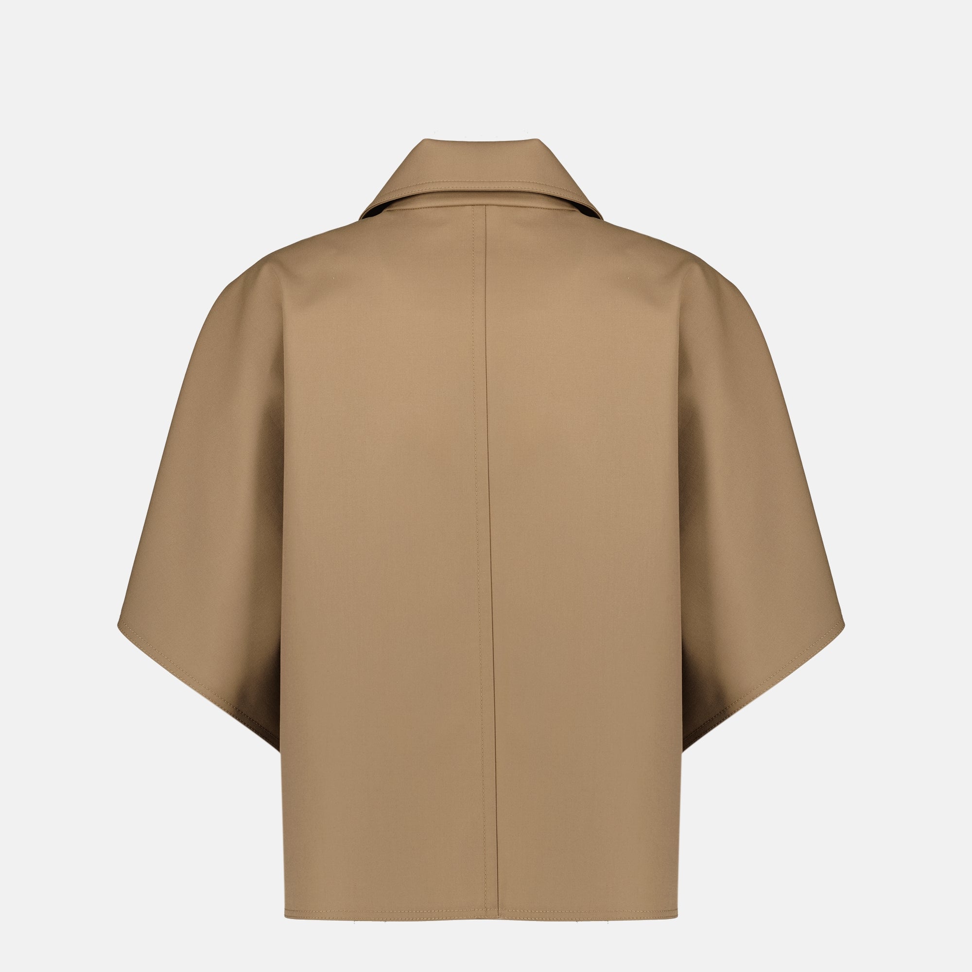 Image de l'article Cape en gabardine marron de la marque Max Mara pour Femme - Saison Printemps-Été 2026 - Vue de Dos
