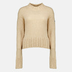 Maille Pull à col roulé beige Moncler Beige Femme