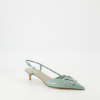 Zapatos de tacón VLogo Pumps Valentino Garavani Verde Femme