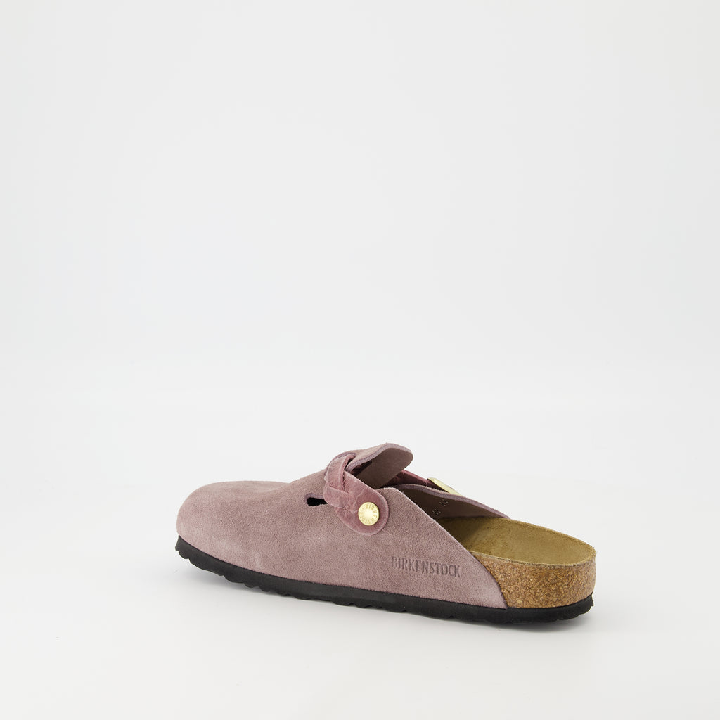 Chaussures ouvertes Mules Boston Braided Birkenstock Violet Femme