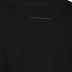 T-shirts Black Cotton Signature T-shirt Mm6 Noir Femme