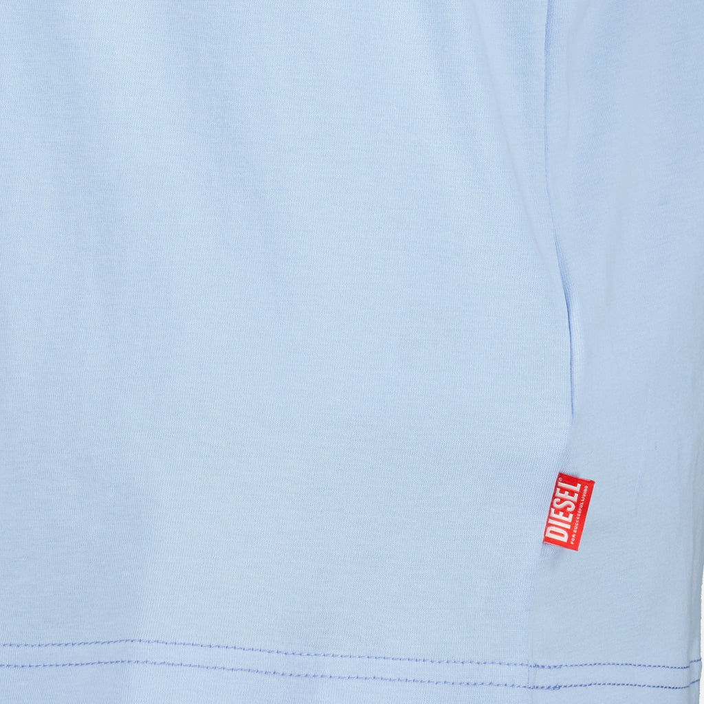 Image de l'article T-shirt T-Norm bleu en coton de la marque Diesel pour Homme - Saison Printemps-Été 2026 - Vue détaillée_2