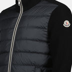 Vestes Veste bi-matière Moncler Noir Homme