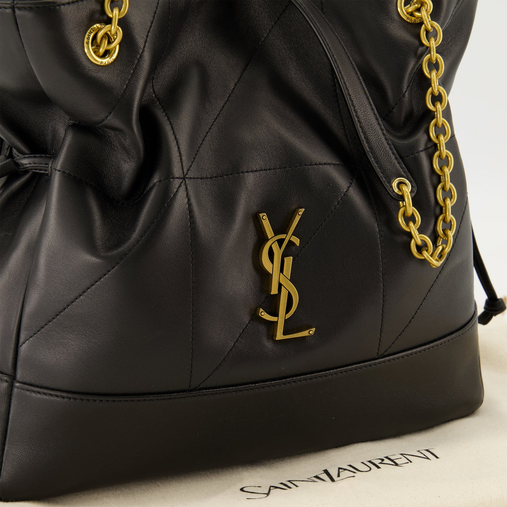 Sacs à main et épaule Bolso de Compras de Cuero Negro Jamie Saint Laurent Noir Femme