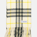 Écharpes, foulards et gants Écharpe à carreaux Check Burberry Jaune Unisexe