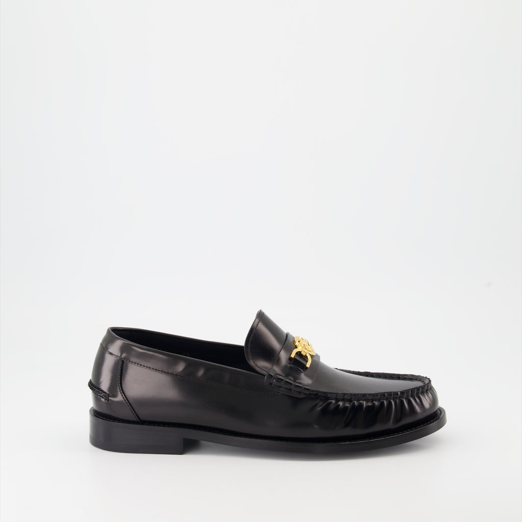Loafer Mocassins Medusa '95 en cuir Versace Schwarz Homme