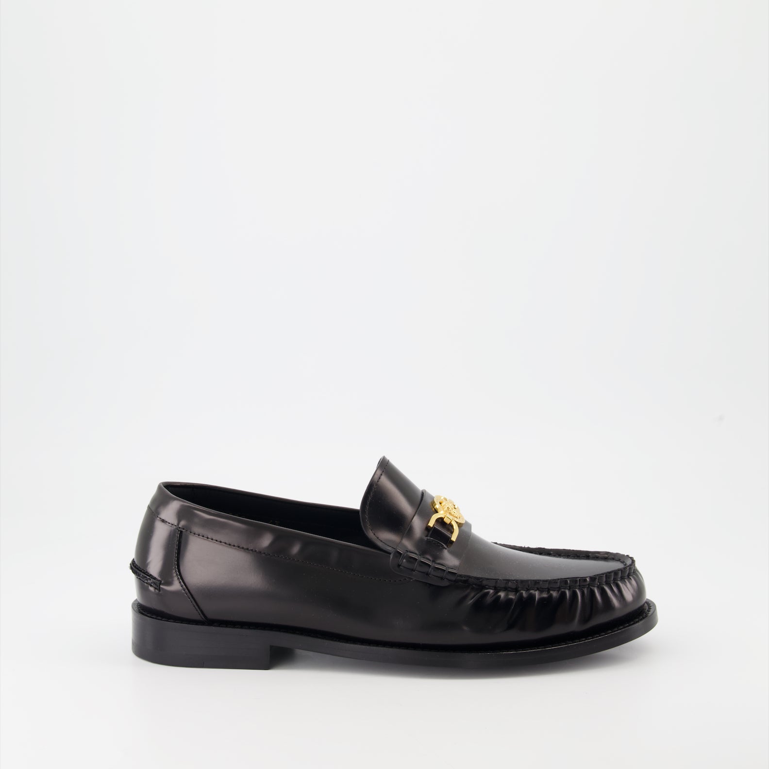 Loafer Mocassins Medusa '95 en cuir Versace Schwarz Homme
