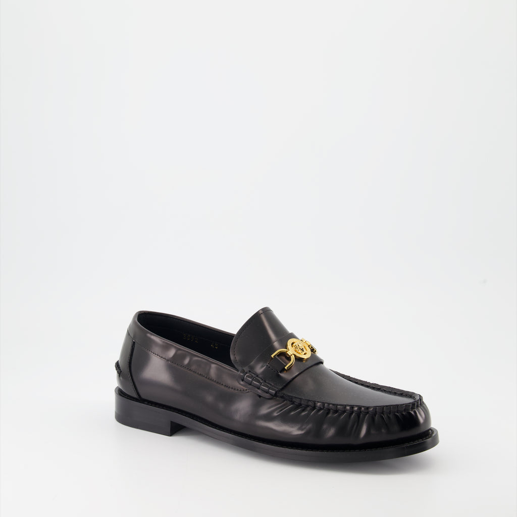 Loafer Mocassins Medusa '95 en cuir Versace Schwarz Homme