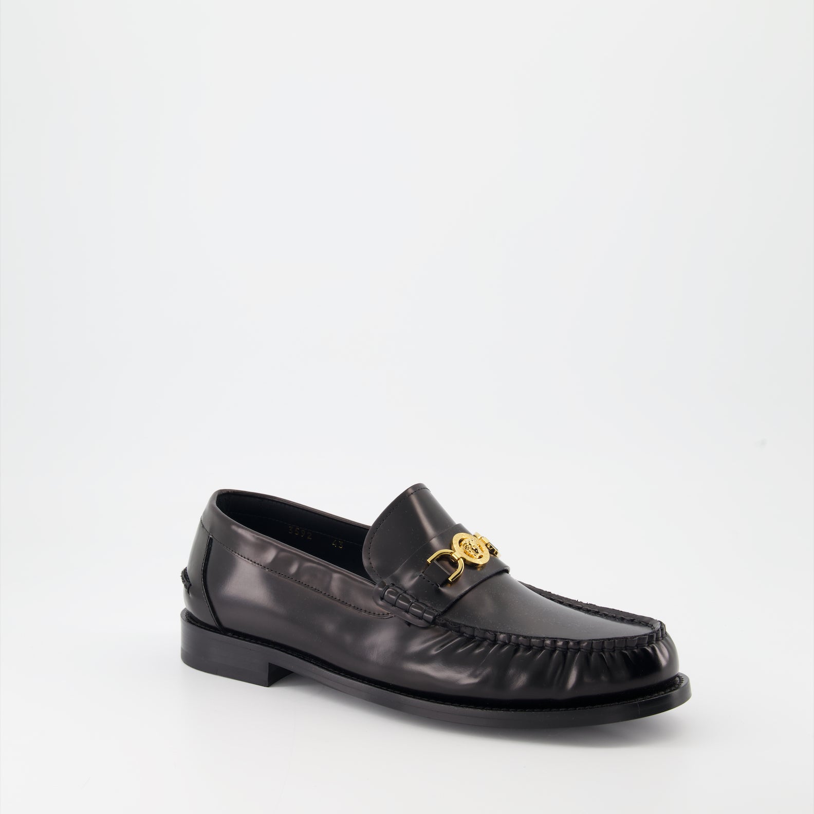 Loafer Mocassins Medusa '95 en cuir Versace Schwarz Homme