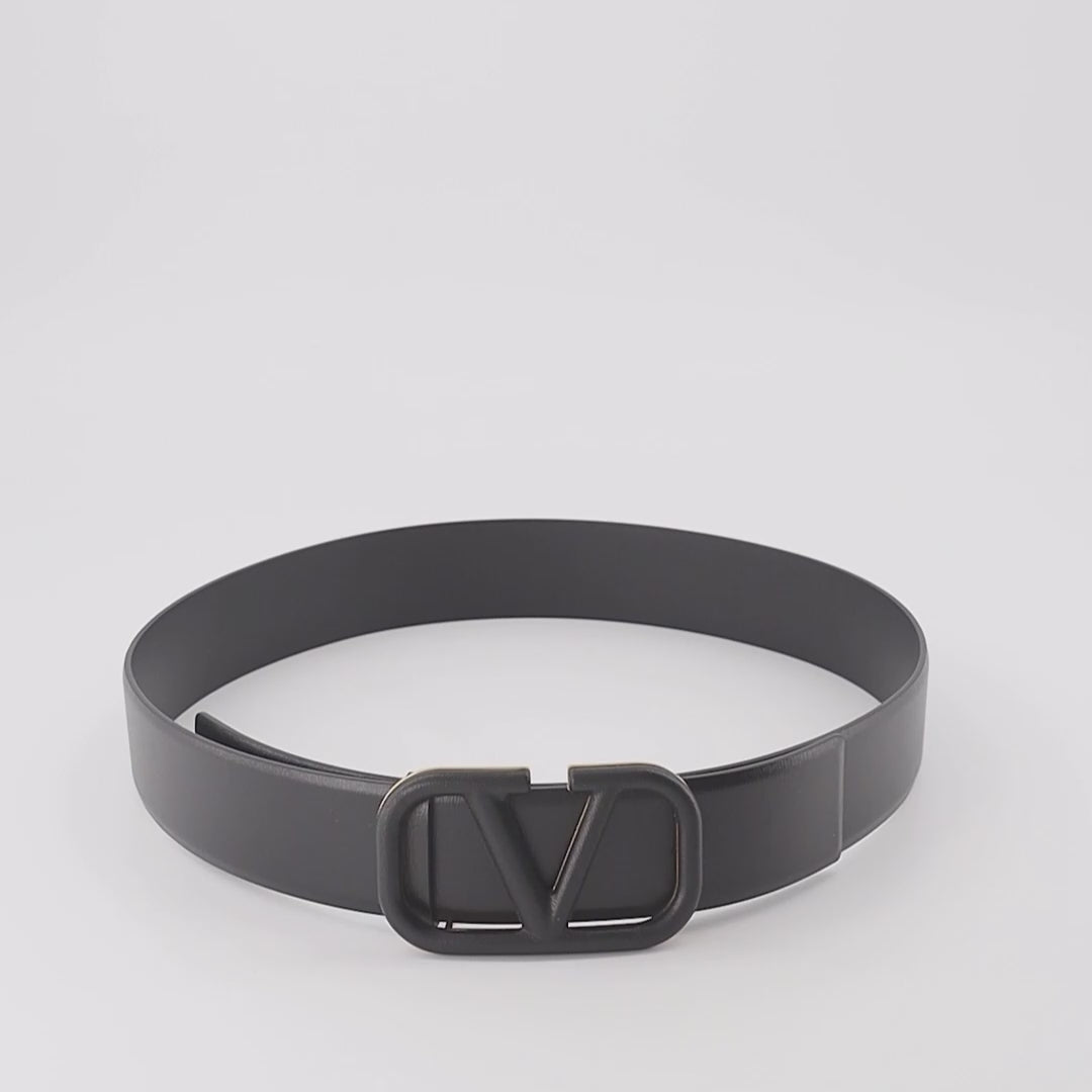 Belts Matte VLogo Signature Belt Valentino Garavani Black Women