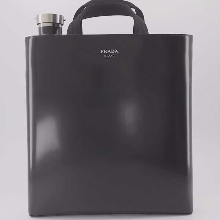 Borse a tracolla Sac cabas en cuir Prada Nero Homme