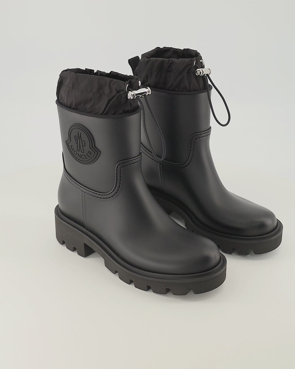 Bottines Kickstream Schwarze Knöchelstiefel Moncler Noir Femme