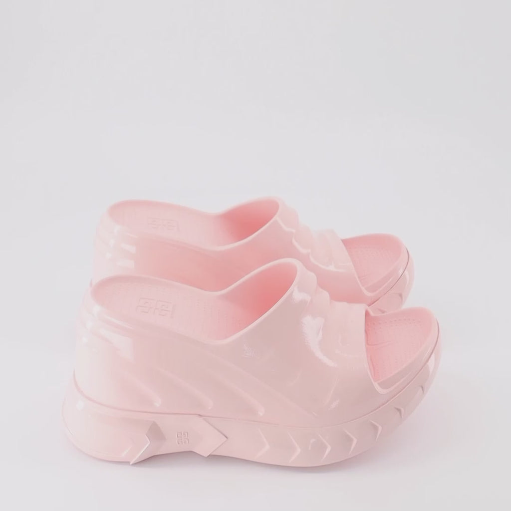 Scarpe aperte Sandales compensées Marshmallow Givenchy Rosa Femme