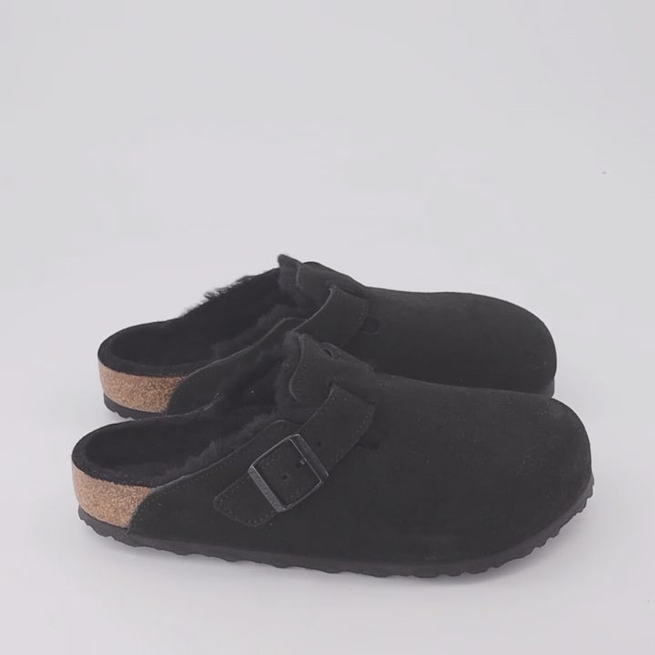 Offene schuhe Mules Boston Birkenstock Schwarz Homme