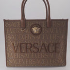Sacs cabas Sac cabas Versace Allover Versace Marron Femme
