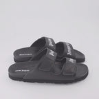 Chaussures ouvertes Claquettes à logo Palm Angels Noir Homme
