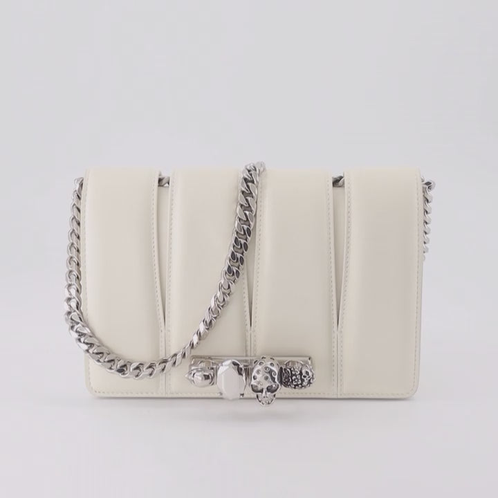 クロスボディバッグ スラッシュバッグ Alexander McQueen 白 女性