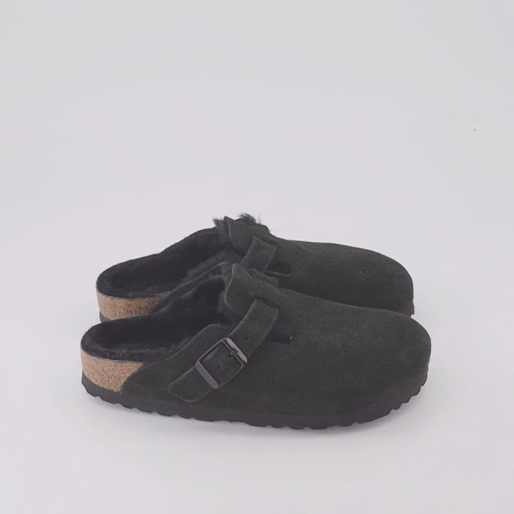 오픈 슈즈 뮬 보스턴 Birkenstock 검은색 Femme