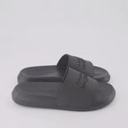 Scarpe aperte Claquettes à logo Alexander McQueen Nero Homme