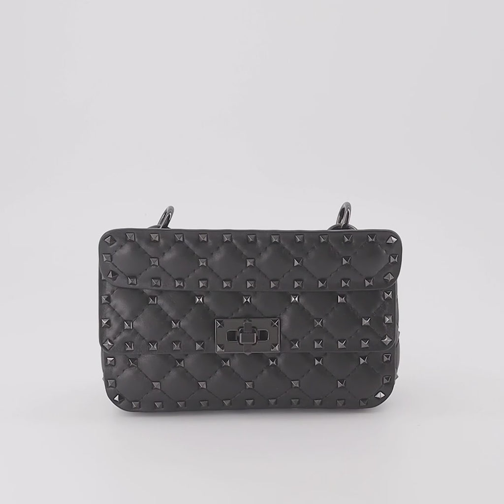 Sacs à main et épaule Sac Rockstud Spike Valentino Garavani Noir Femme