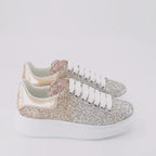 Sneaker Baskets oversize Alexander McQueen Oro Femme