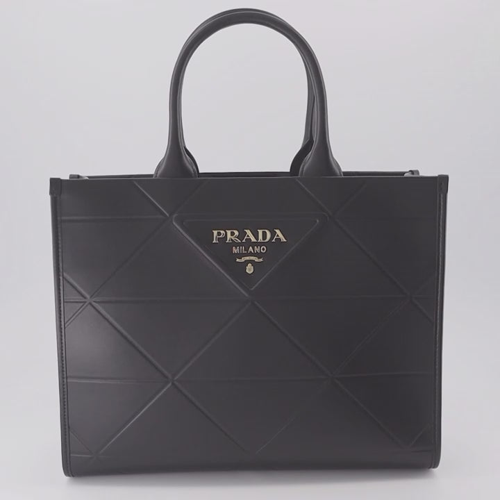 토트백 Sac cabas Symbole Prada 검은색 Femme