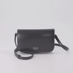 Crossbody bags Leather shoulder bag Prada Black Man