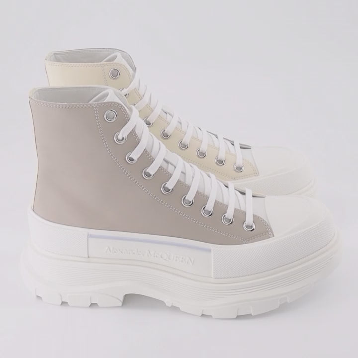 Boots and ankle boots Tread Slick Ankle Boots Alexander McQueen Beige Man