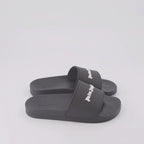 Open shoes Logo slides Palm Angels Black Women