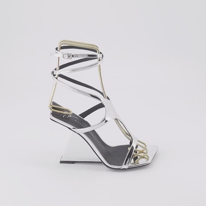 Sapatos abertos Sandales Tutankamon Giuseppe Zanotti Prata Femme