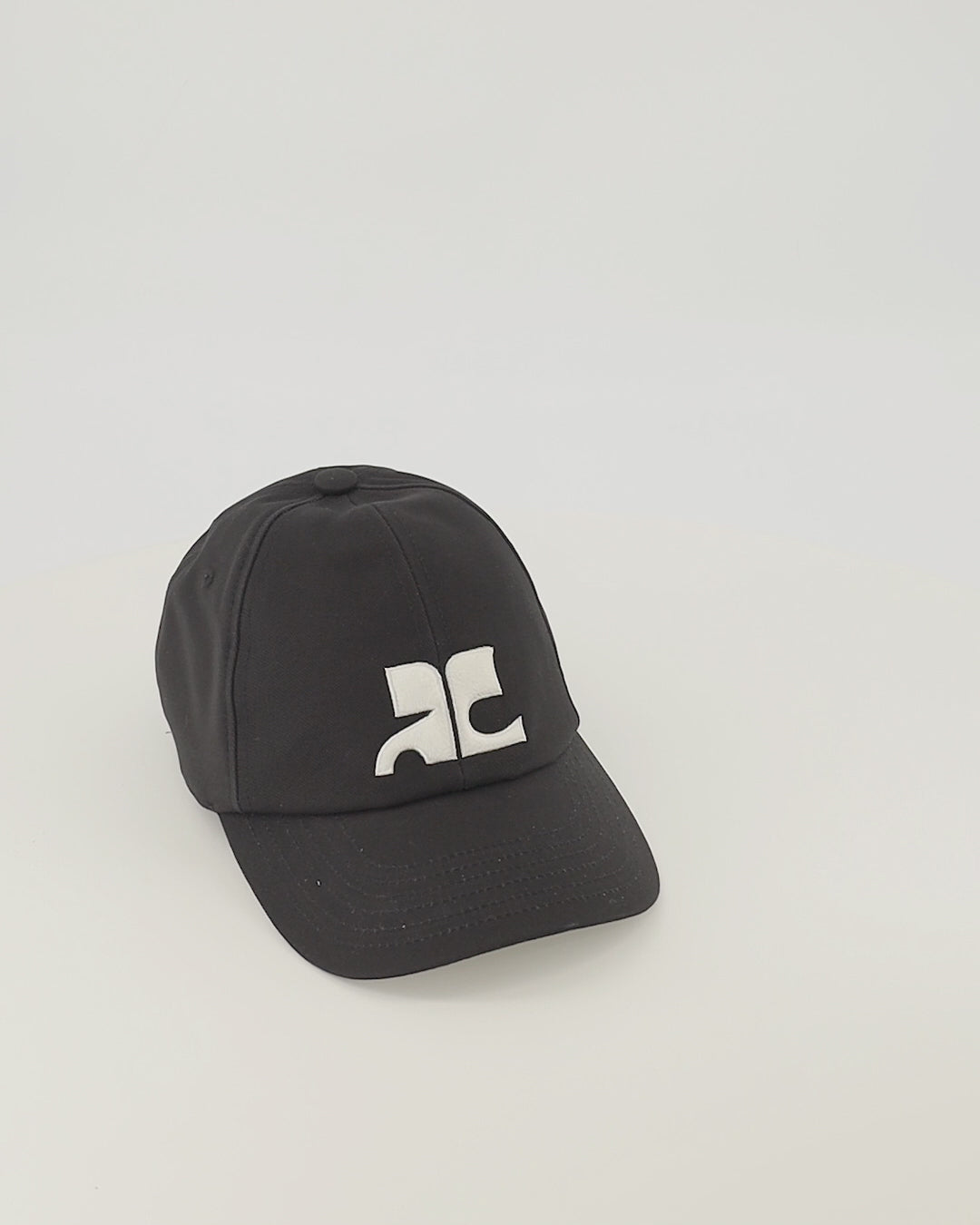 Chapeaux, casquettes et bonnets AC Embroidered Black Hat Courrèges Noir Femme