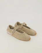 Chaussures plates Plume Ballet Flats in Beige Suede Miu Miu Beige Femme
