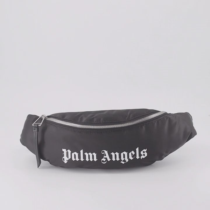 Gürteltaschen Sac banane à logo Palm Angels Schwarz Homme