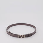 Cintos Ceinture VLogo Valentino Garavani Marrom Femme