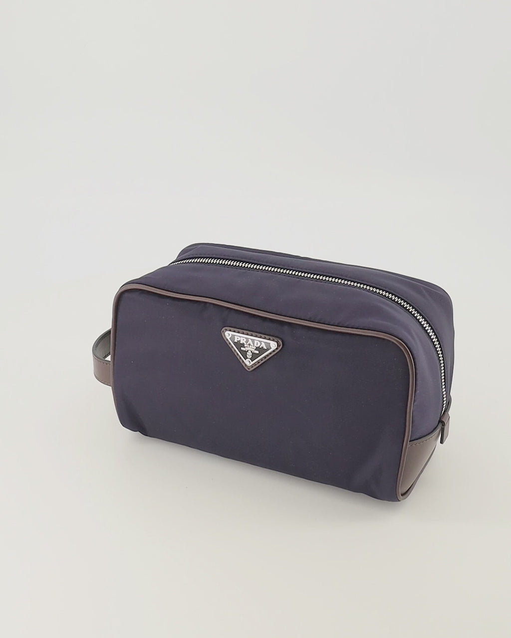 Pochettes Pouch SpeedRock Blu Navy in Re-Nylon e Pelle Prada Bleu foncé Homme